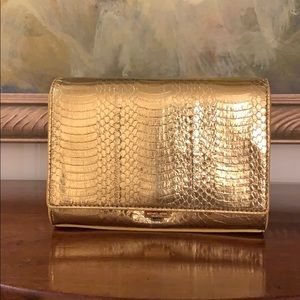 Michael Kors Collection  snake leather clutch